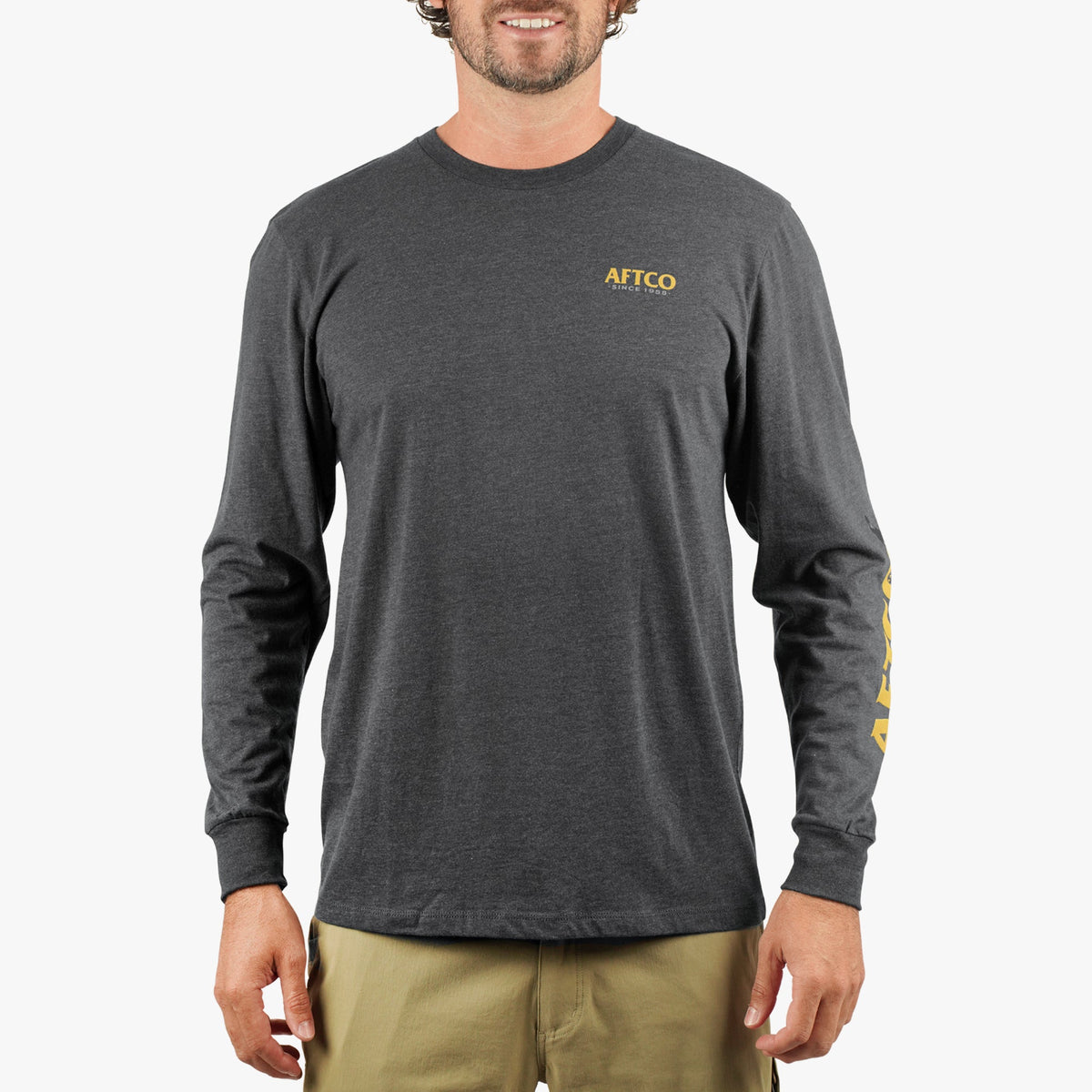 Mens AFTCO Shadow Long Sleeve Fishing T-Shirt