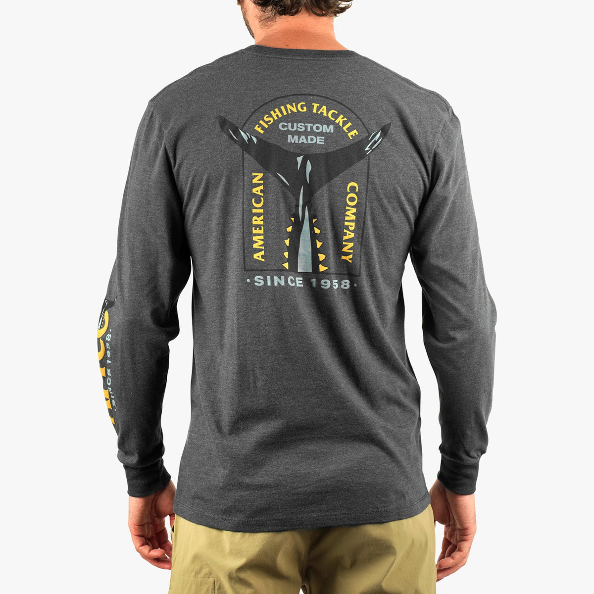 Mens AFTCO Shadow Long Sleeve Fishing T-Shirt