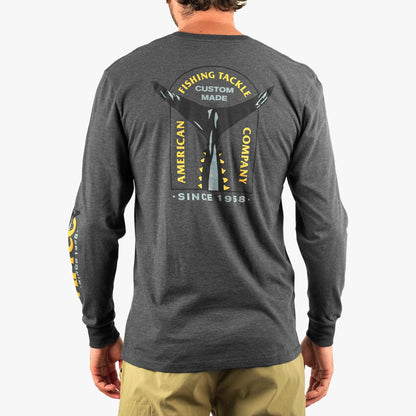 Mens AFTCO Shadow Long Sleeve Fishing T-Shirt