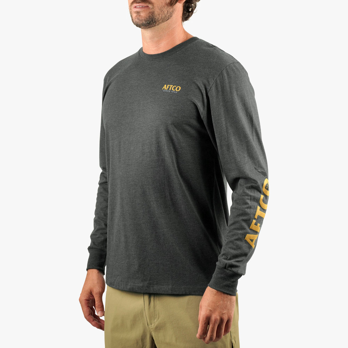 Mens AFTCO Shadow Long Sleeve Fishing T-Shirt