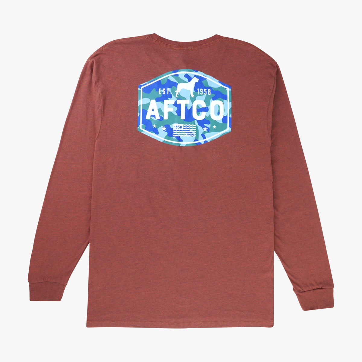 Mens AFTCO Best Friend Long Sleeve Fishing T-Shirts