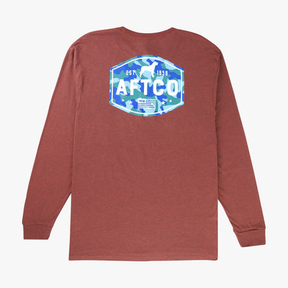 Mens AFTCO Best Friend Long Sleeve Fishing T-Shirts