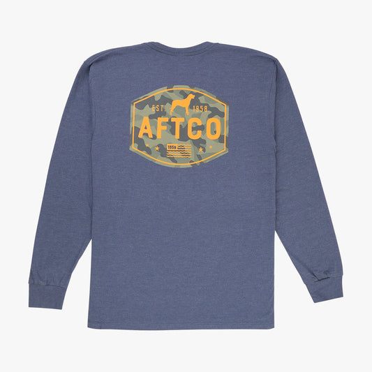 Mens AFTCO Best Friend Long Sleeve Fishing T-Shirts
