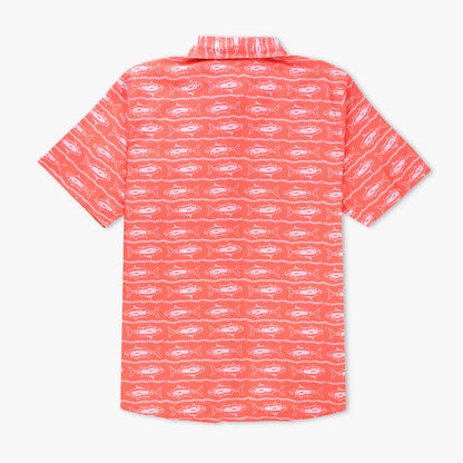 Mens AFTCO Boatbar SS Button Down Fishing Shirt