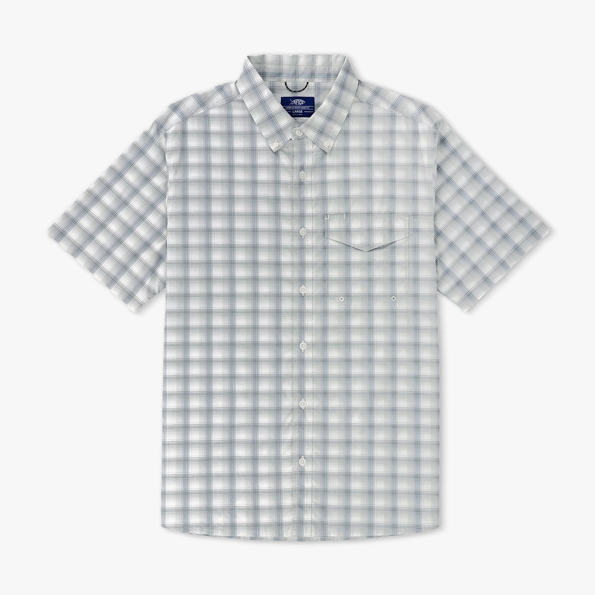 Mens AFTCO Portside SS Vented Fishing Shirt