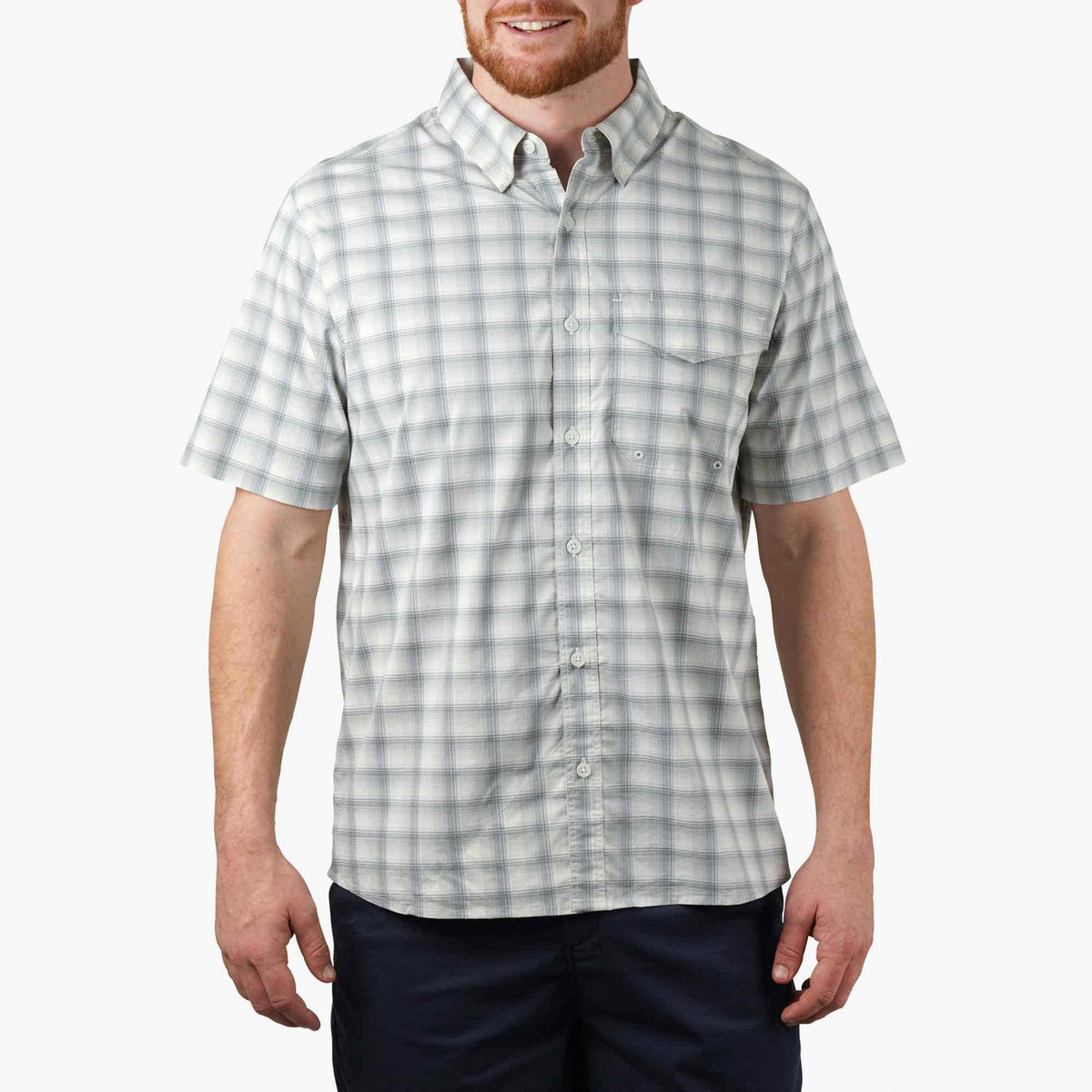 Mens AFTCO Portside SS Vented Fishing Shirt