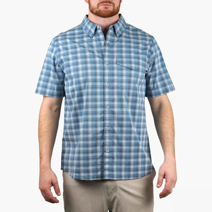Mens AFTCO Portside SS Vented Fishing Shirt