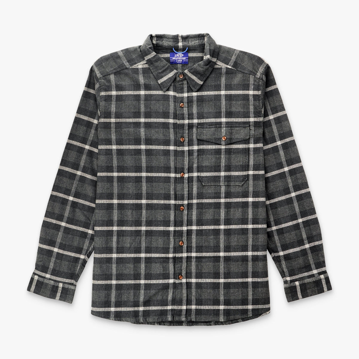 Mens AFTCO Lager LS Flannel Shirt