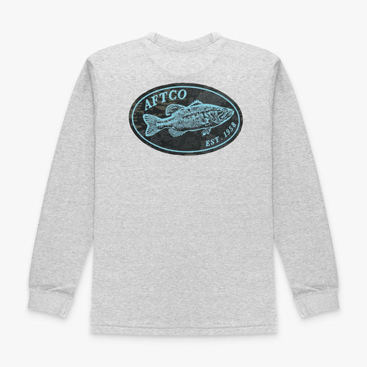 Mens AFTCO Domino Long Sleeve Fishing T-Shirt