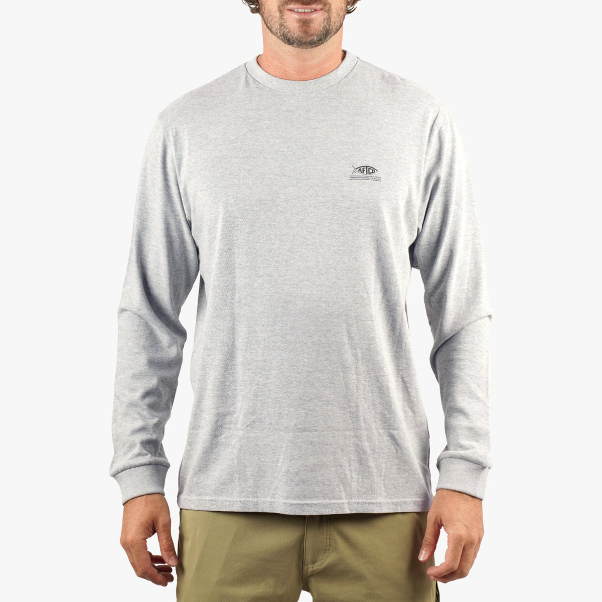 Mens AFTCO Domino Long Sleeve Fishing T-Shirt