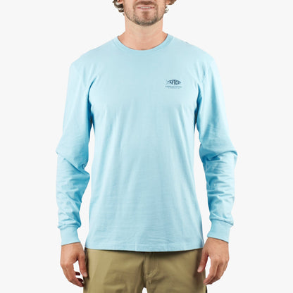 Mens AFTCO Bucket Long Sleeve Fishing Tee Shirt