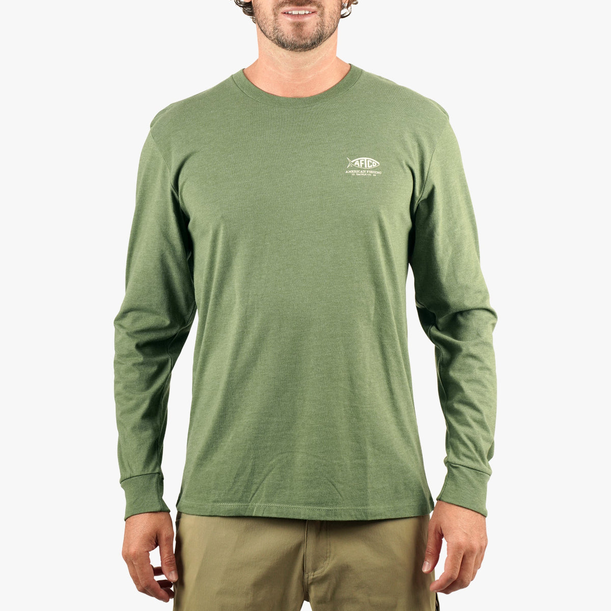 Mens AFTCO Bucket Long Sleeve Fishing Tee Shirt