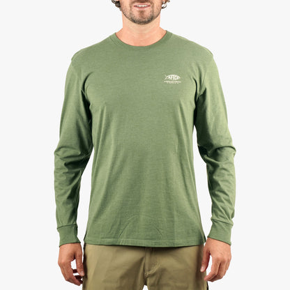 Mens AFTCO Bucket Long Sleeve Fishing Tee Shirt