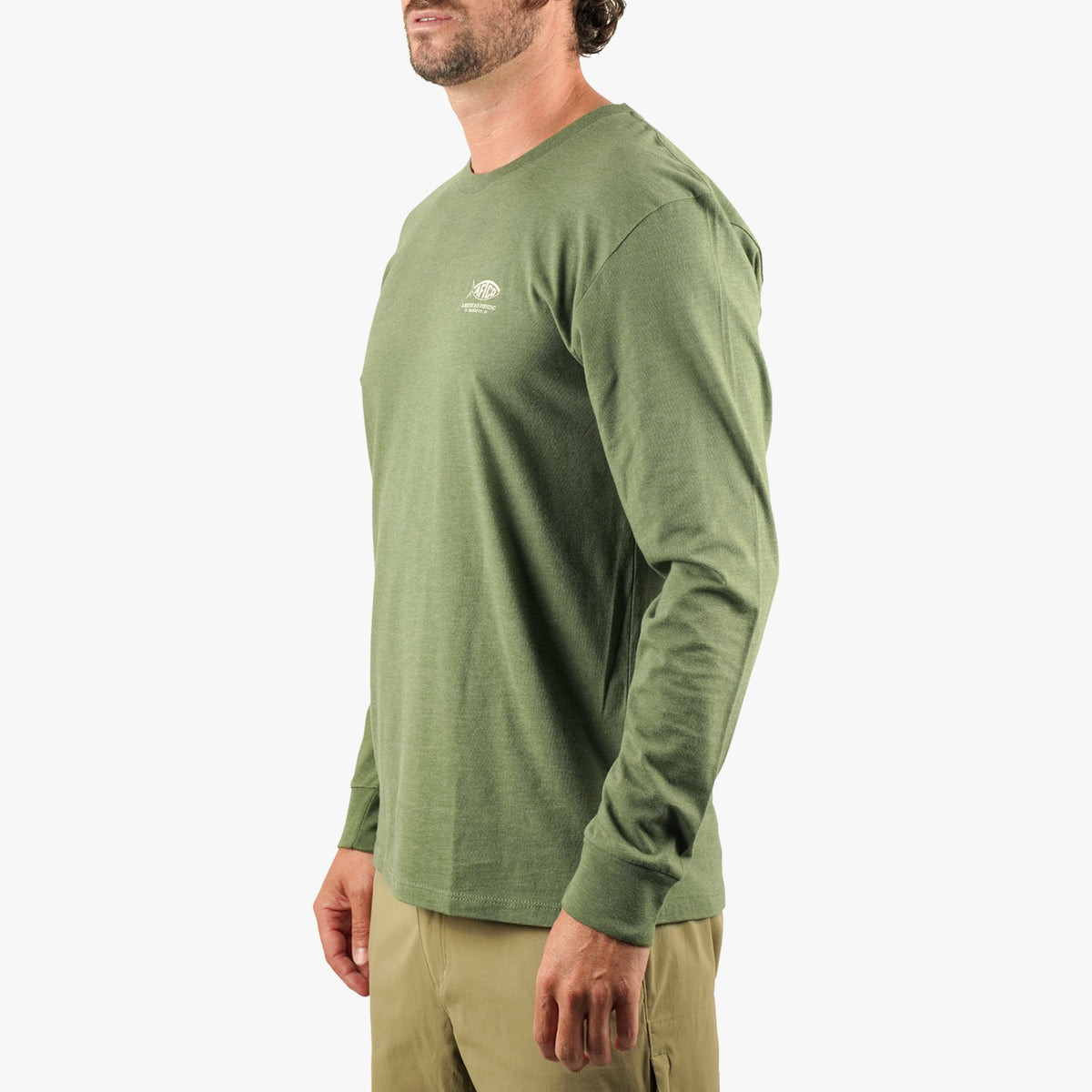 Mens AFTCO Bucket Long Sleeve Fishing Tee Shirt